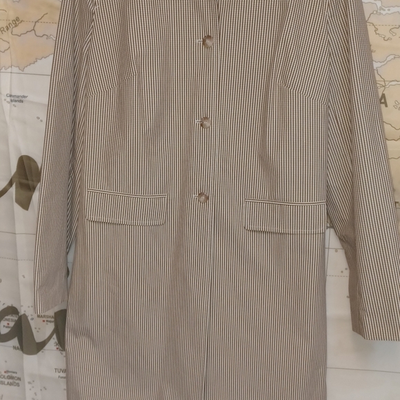 NEW ANN TAYLOR LOFT  Jacket Blazer Striped Logt  Women's l - Picture 13 of 15